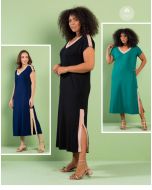 Fajos | Vestido Longo com Fenda do Lado