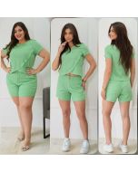 Golstt | Conjunto Viscolinho com Elastano Verde