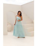 Flor da Moda | Vestido Ombro Só Camel