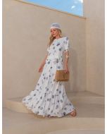 Le Rizz | Conjunto Blusa e Saia Estampado