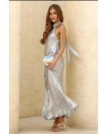 Namine | Vestido Halter Vie Prata