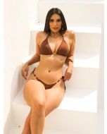 Logata | Conjunto de Biquíni Celina Marrom