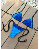 Logata | Conjunto de Biquíni Clara Azul Claro com azul Escuro