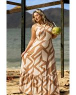 Fajos | Vestido Malha Marrom