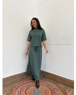 Maria Dubox | Conjunto de saia Mykonos verde