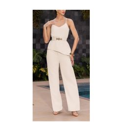 Imperio By Titanium | Conjunto de Alfaiataria Bege com Cinto