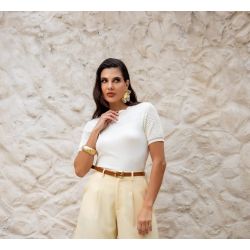 PURA ESSÊNCIA - BLUSA MANGA TELA
