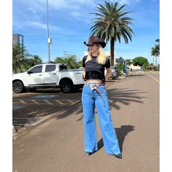 Loja Degrant | Wide Leg Jeans Médio
