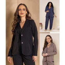 Fajos | Blazer Risca de Gis