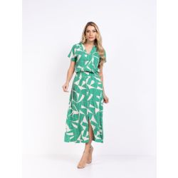 FAJOS- CONJUNTO TP VISCOLINHO SAIA MIDI E BLUSA MG SINO 