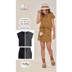 SUL KIDS - CONJUNTO SAIA E BLUSA