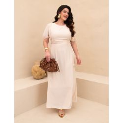 DONA CHARME - VESTIDO LONGO POLIVISCOSE