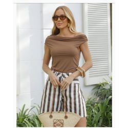 SKENN- BLUSA ASSIMÉTRICA BEGÔNIA