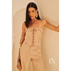 Luxo | Conjunto Calça e Blusa Yasmim Fendi 